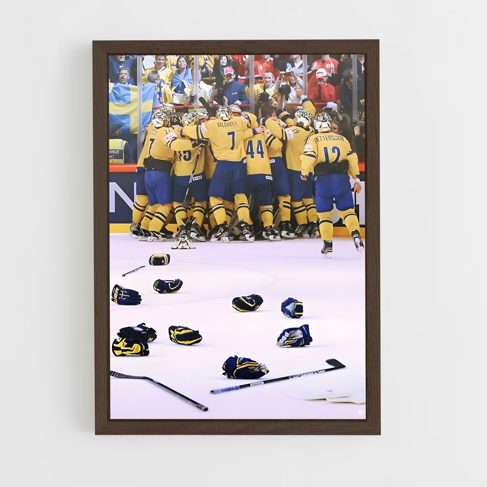 Poster Élan Suédois – affiche Hockey sur glace (vue 5)